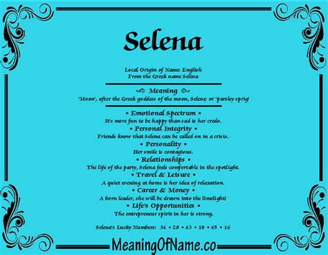 what does selena mean.